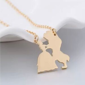 “Beauty & the Beast" Silhoutte Elegant Necklace